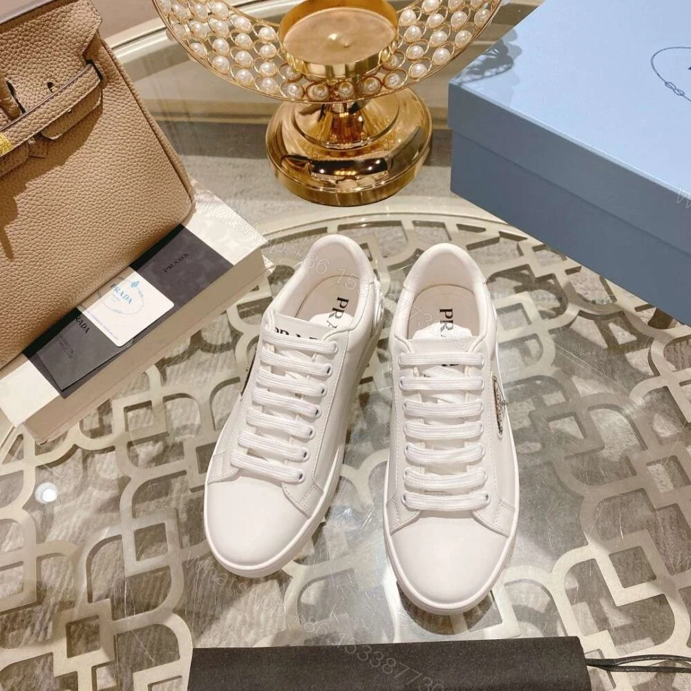 View 4 of Prada Fyre Low Heel Sneaker White For Women