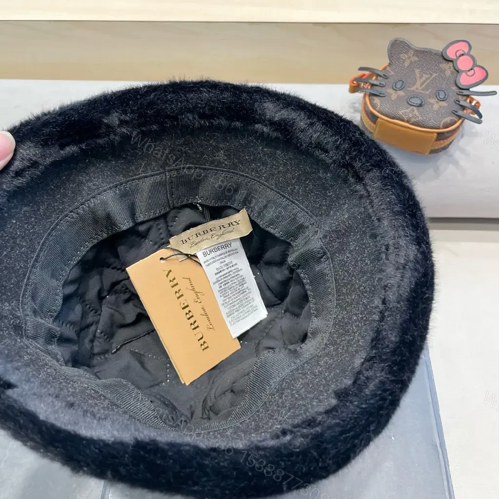 View 4 of Charcoal Wool Bucket Hat: Modern Luxury, Textured Comfort
