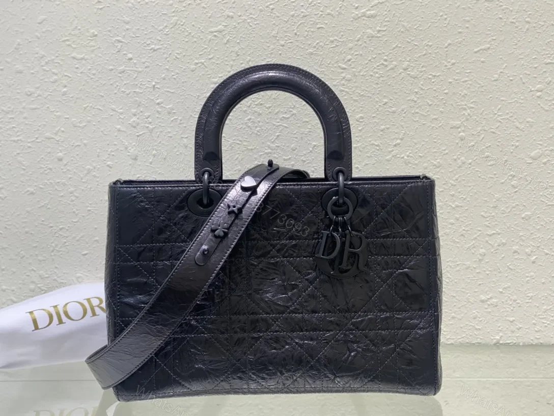 Quilted Patent Handbag: Black, Top Handle, Crossbody, Luxe — view 1