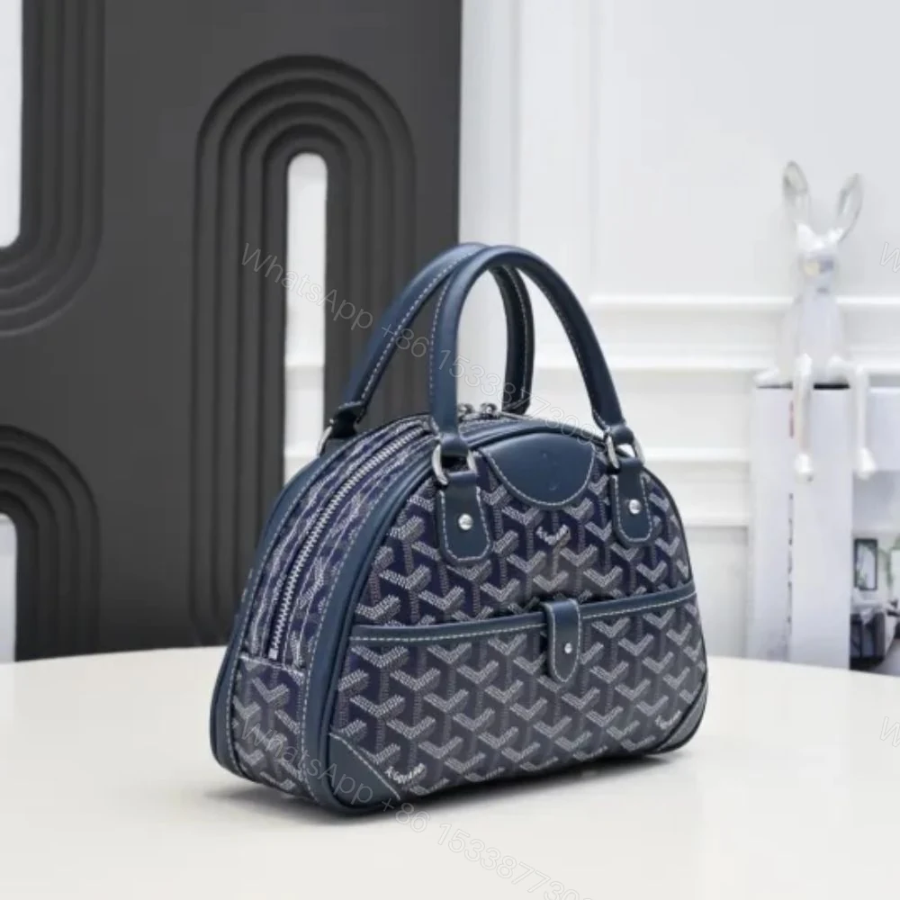 View 4 of GOYARD SAINT JEANNE BAG COATED CANVAS DARK BLUE 27CM