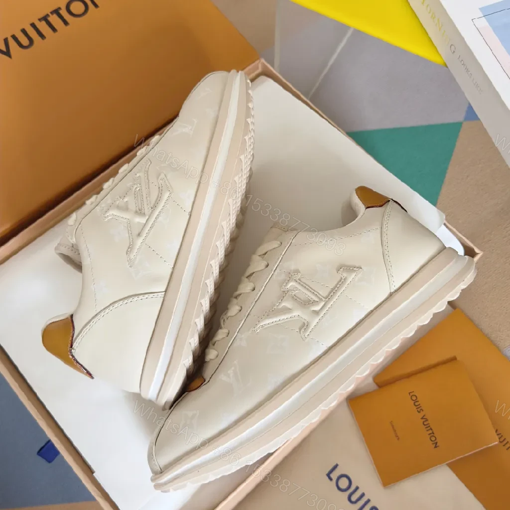View 9 of Off-White Leather Sneakers: Premium Tan-Accented Everyday Comfort