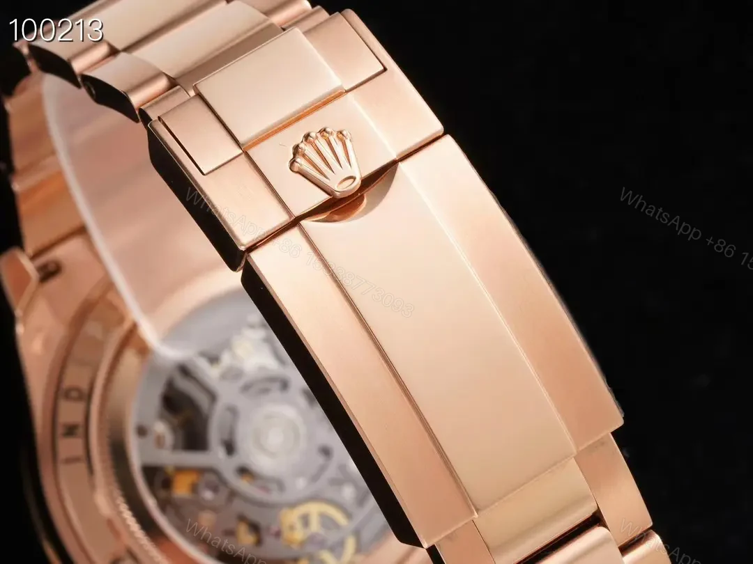 View 9 of Best Rolex Rainbow Skeleton Daytona replica 40MM Rose Gold Oyster Bracelet Edition ROLEX-DAYTONA-RB-SKEL-RG-40