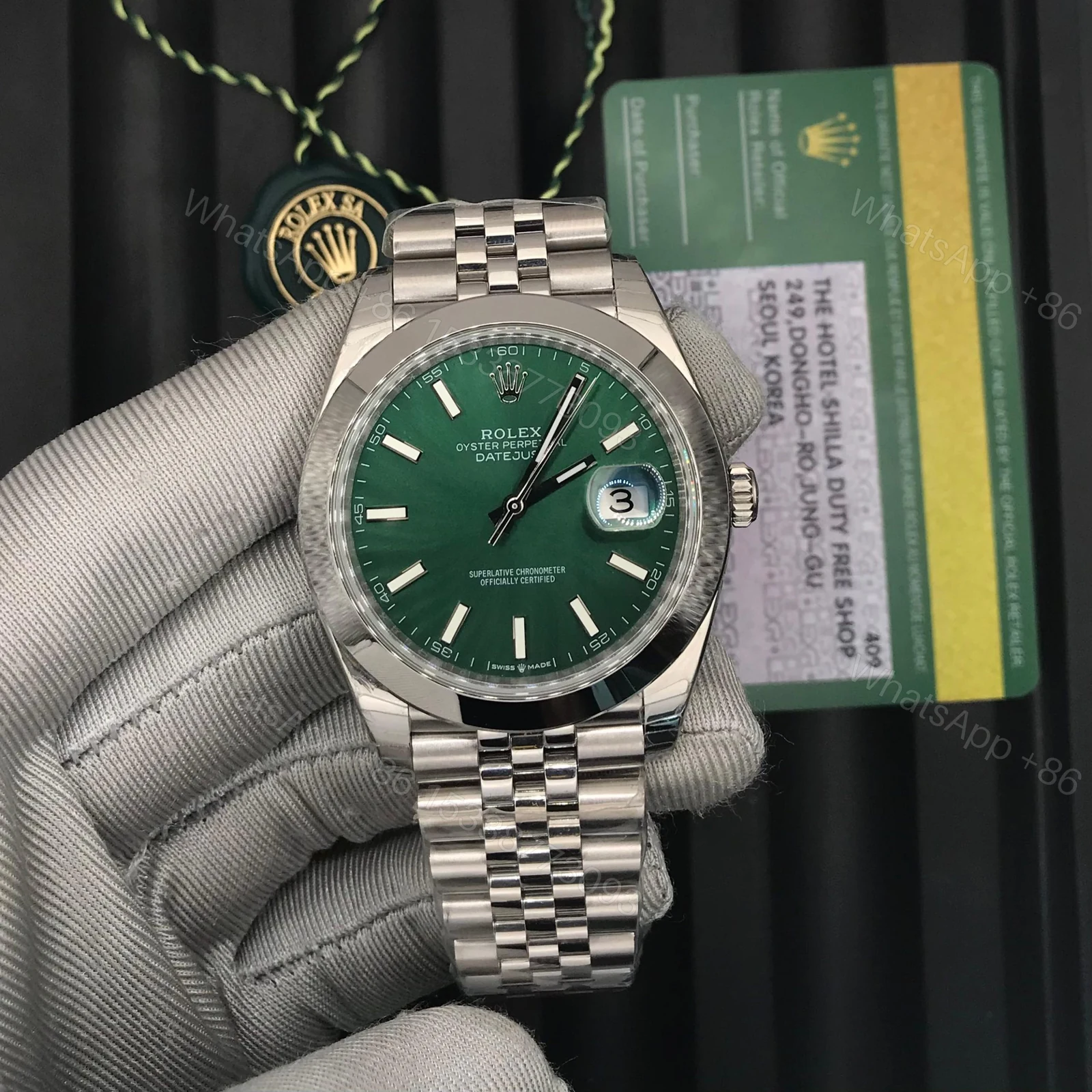 Rolex Datejust Green Super Clones — view 1