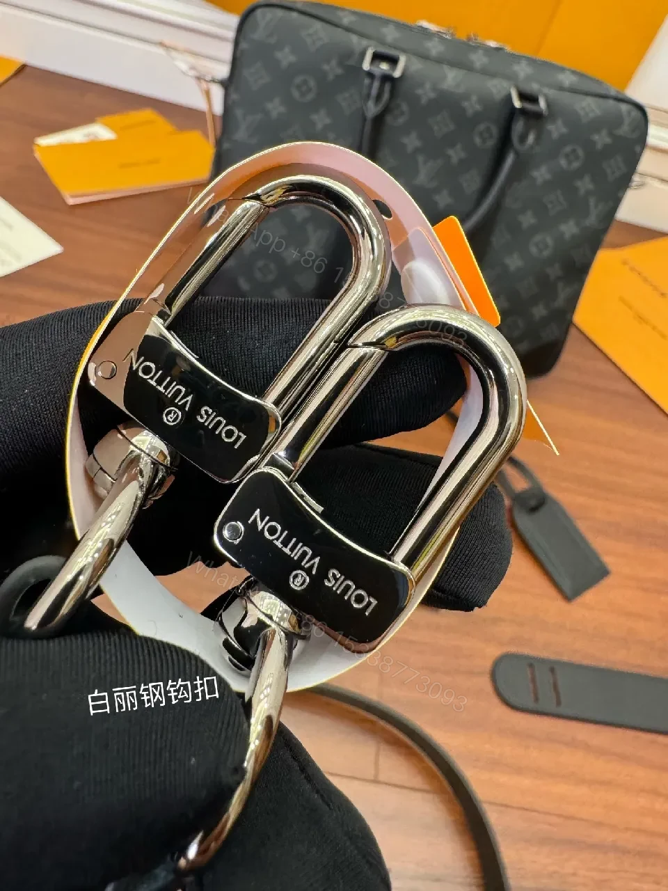View 7 of Monogram Canvas Structured Tote: Modern, Everyday Versatility