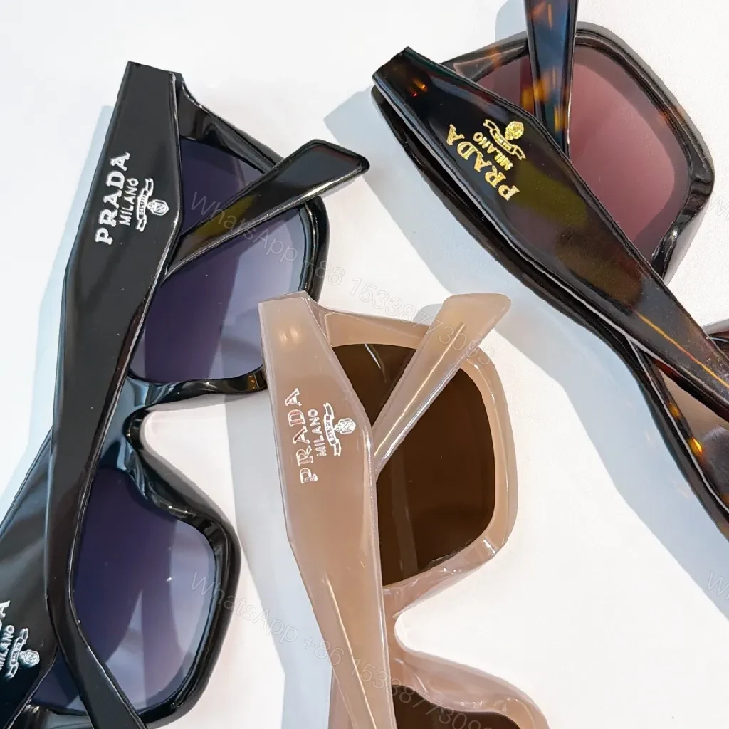 View 8 of White Acetate Gradient Sunglasses - Oversized Luxe Frame Styling