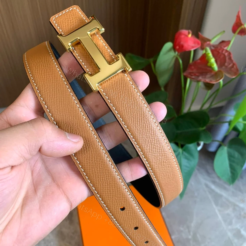 View 5 of Hermes Mini H Belt Bucket And Reversible Strap Black Brown 24Mm H079645CC06
