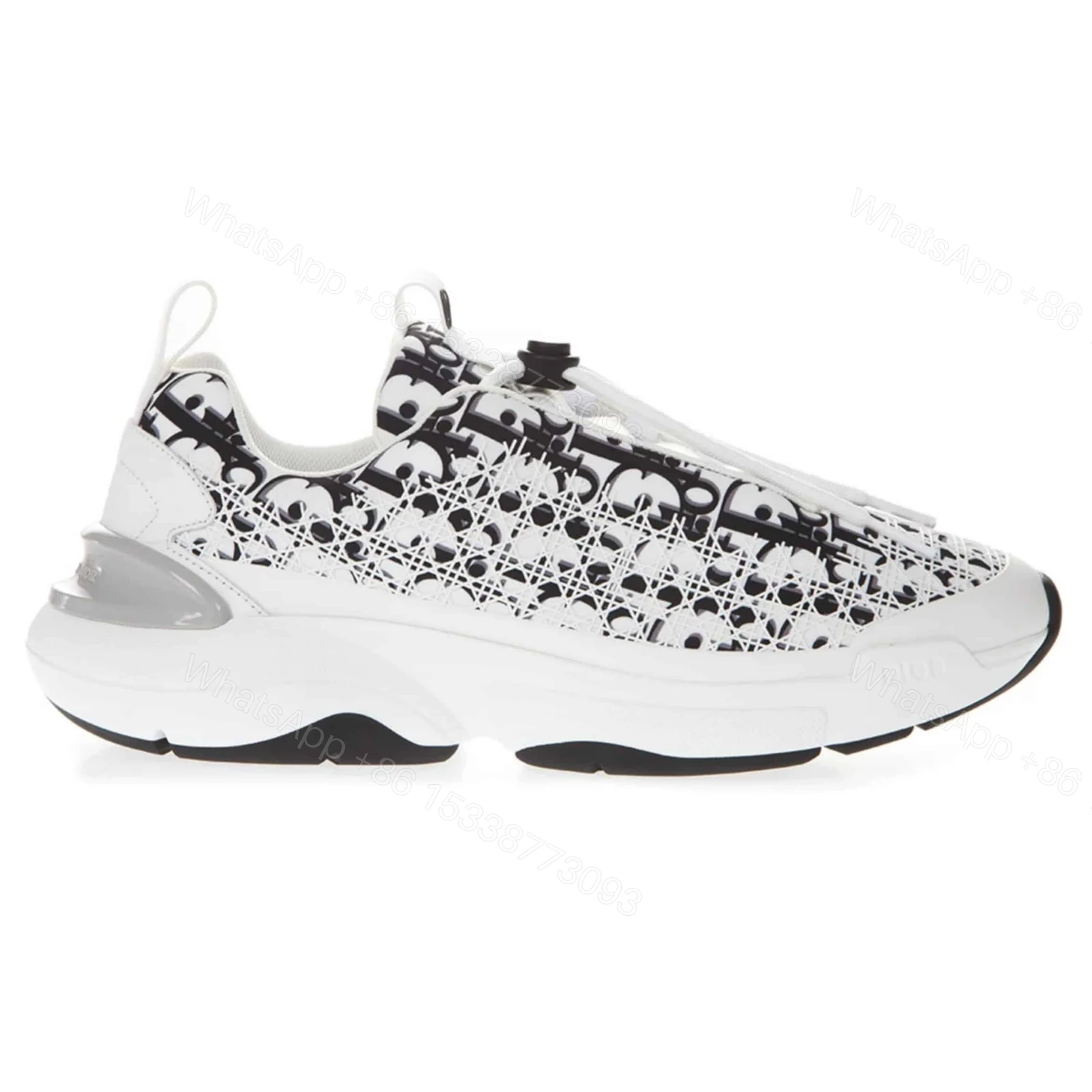 DIOR B24 CANNAGE MOTIF BLACK SNEAKER – CD21 — view 1