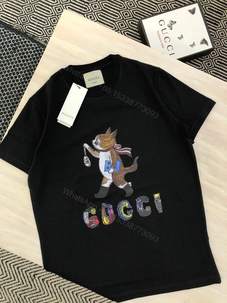 View 5 of FIRST COPY GUCCI VERY PREMIUM ROUND NECKS T-SHIRT