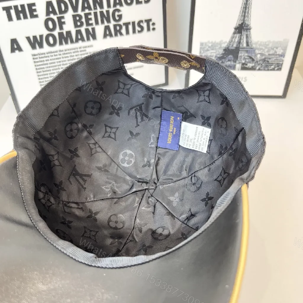 View 3 of Monogram Peak Cap: Modern Luxe, Signature Monogram Cap