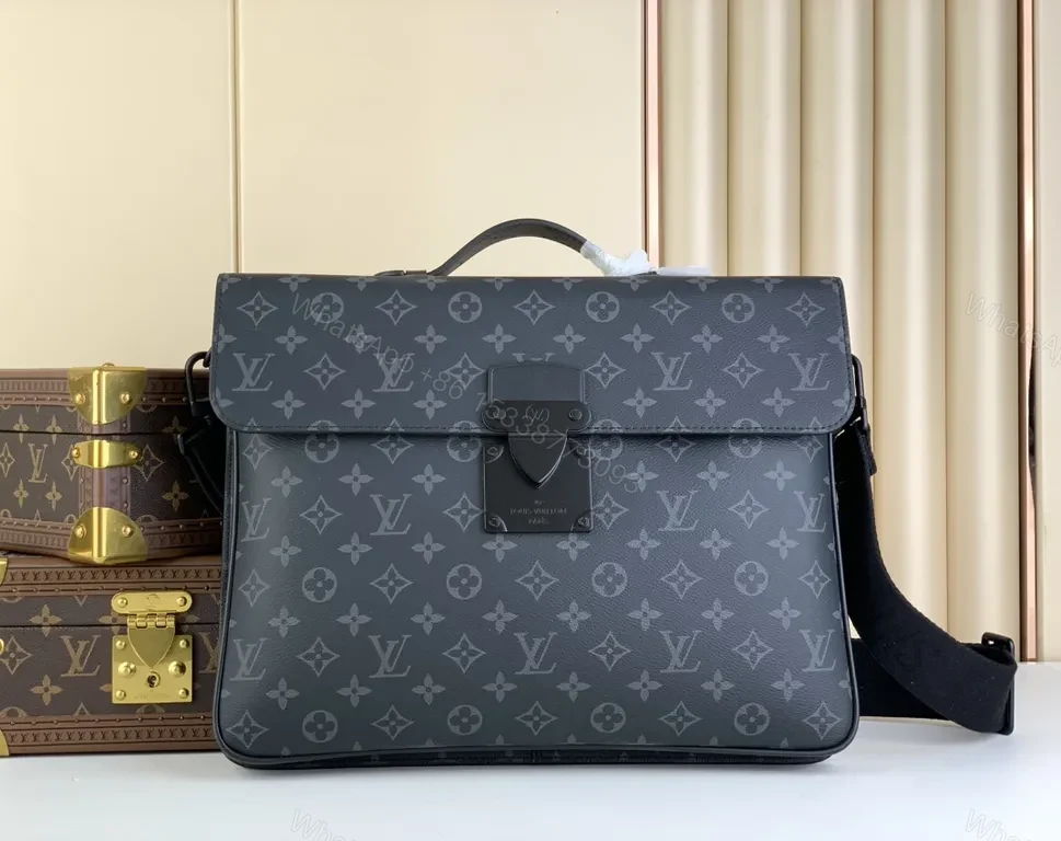 Monogram Structured Messenger: Modern, Versatile & Refined Bag — view 1