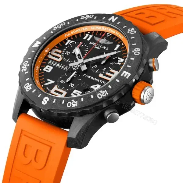 View 2 of Replica Breitling Endurance Pro Quartz Black Rubber Strap X82310A51B1S1