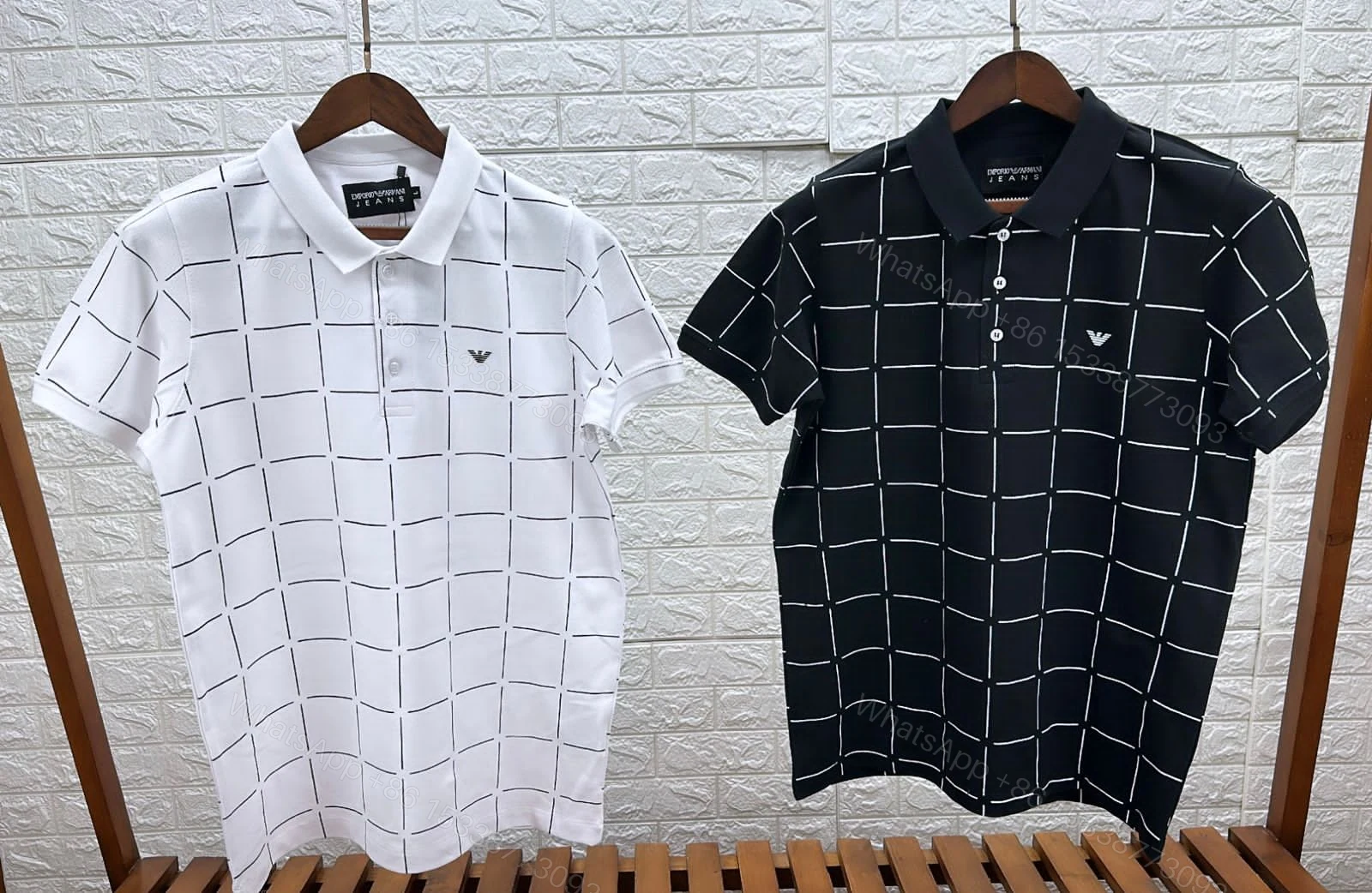 View 6 of First Copy Armani Premium Cotton Lycra Polo T-Shirts