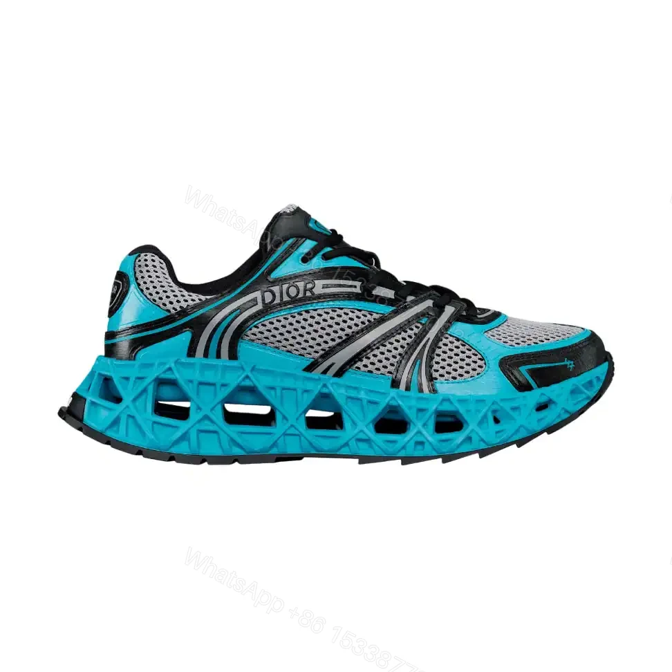 DIOR B35 NXXT-SNEAKERS IN GREY AND BLUE – CD232 — view 1