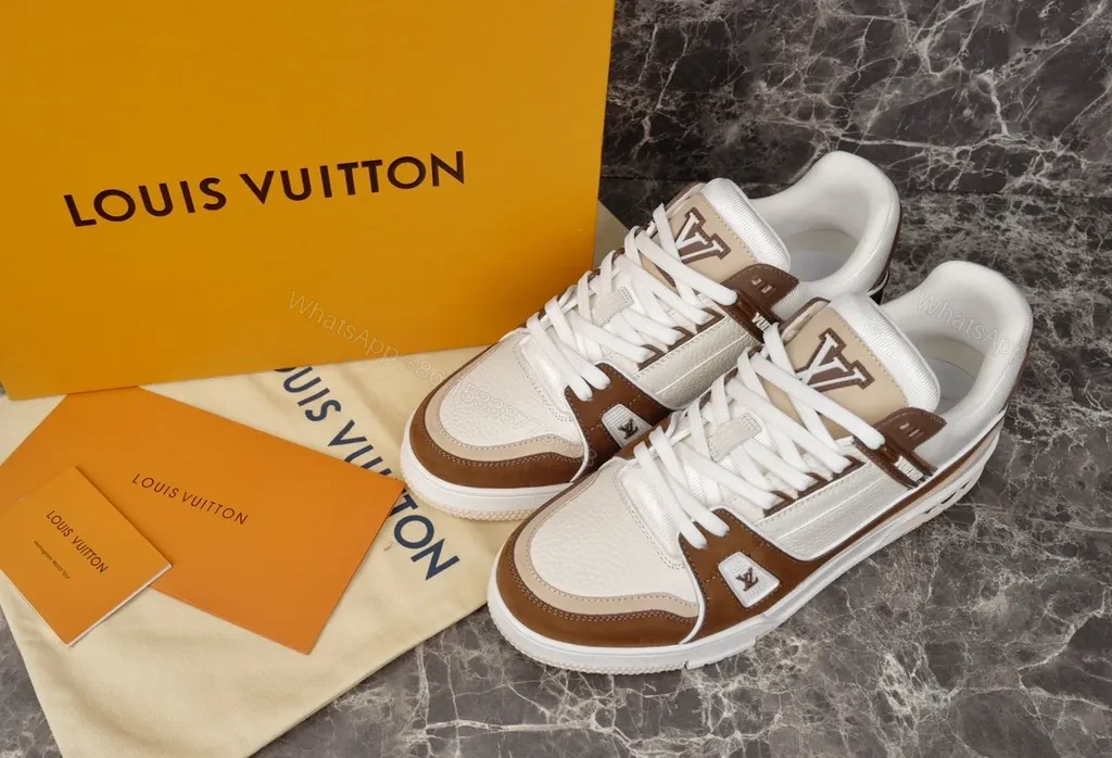 View 5 of Louis Vuittonâ€‘Inspired Leather & Suede High-Tops â€“ All-Day Comfort sneakers