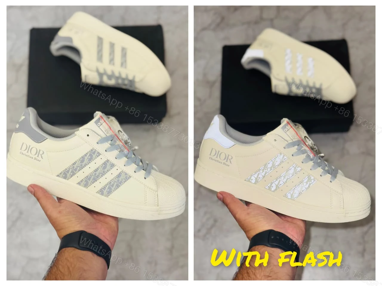 FIRST COPY Adidas superstar x Dior Shoes For Men — view 1