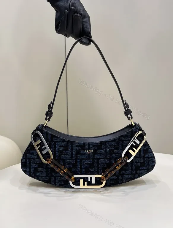 Distinct Monogram Canvas Shoulder Bag with Signature Hardware — view 1