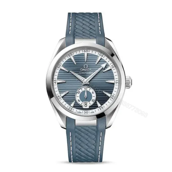 Replica Omega Aquaterra Men Automatic Blue Rubber Watch O22012412103005 — view 1