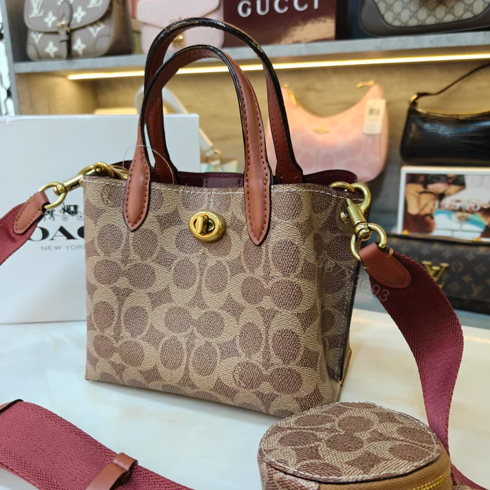 View 13 of First Copy Coach Willow 18 Satchel Ultra Premium Apricot