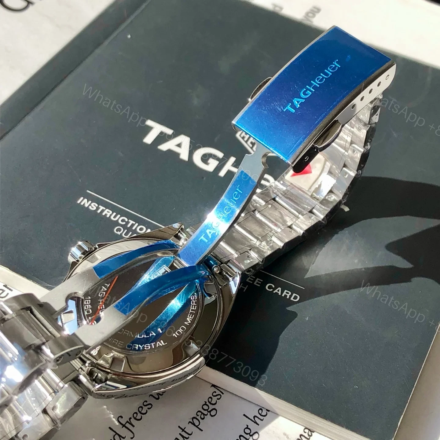 View 8 of TAG Heuer Carrera Women’s Quartz Watch 32MM Deep Blue Dial Leather Strap Premium Edition TAG Heuer Carrera Women’s Quartz Watch 32MM Deep Blue Dial Leather Strap Premium Edition