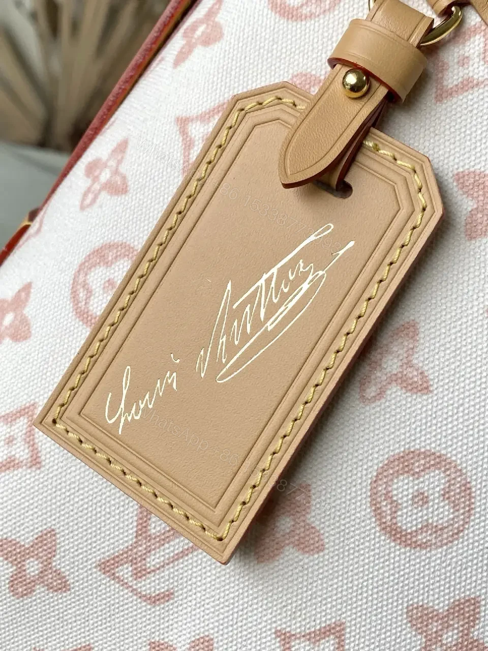 View 8 of Soft Pink Monogram Hobo Bag: Everyday Luxe Delight