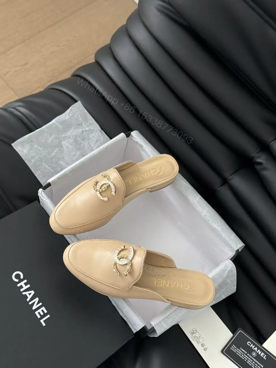 View 9 of Chic Leather Mules: Sculpted Comfort + Signature Hardware