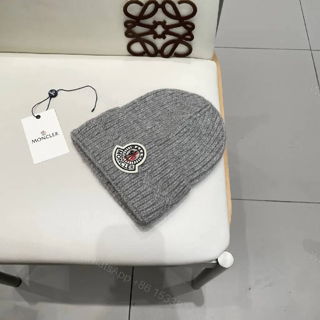 View 9 of Cozy Knit Beanie with Moncler Patch — Everyday Warmth, Elevated Style