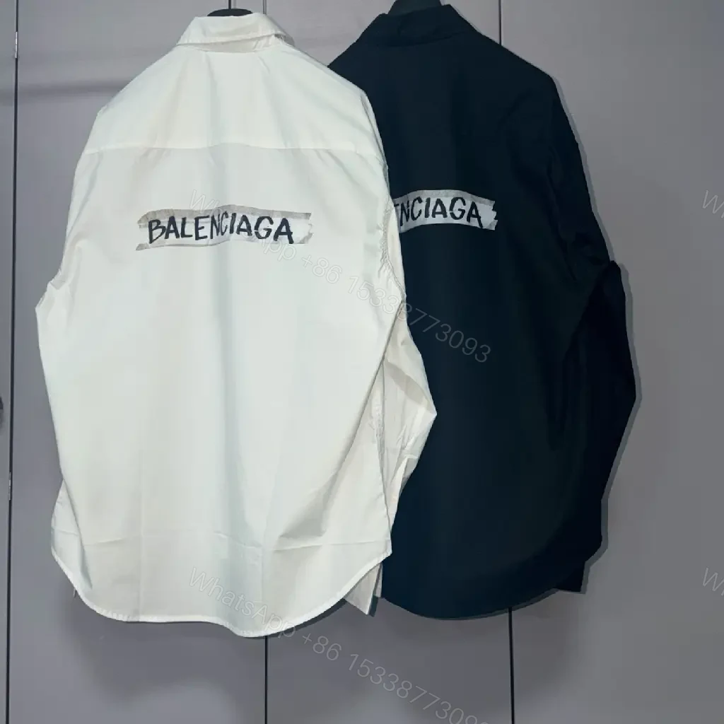 View 7 of White Cotton Classic Logo Patch Shirt