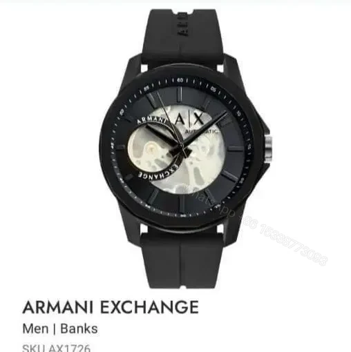 View 2 of Armani exchange black dial