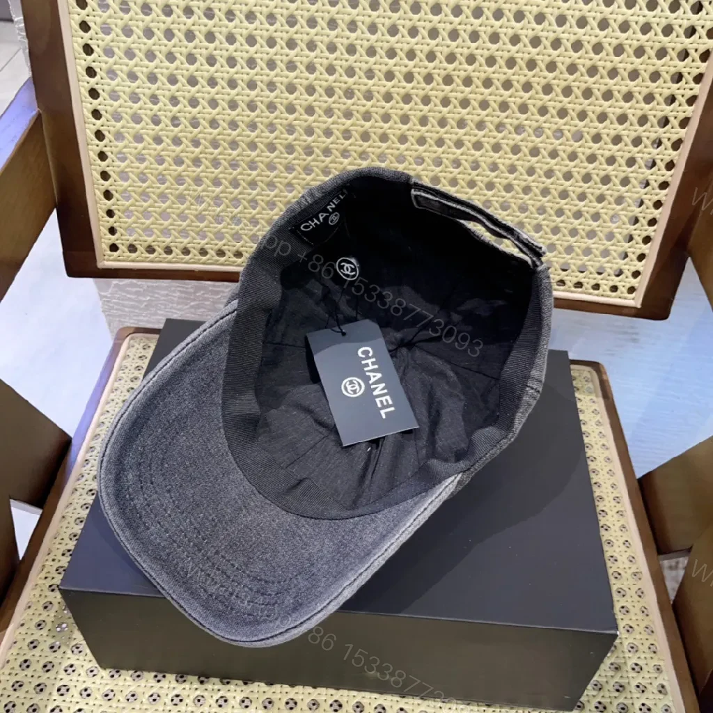 View 9 of Denim-Texture Cap: Subtle Luxury Everyday Confidence