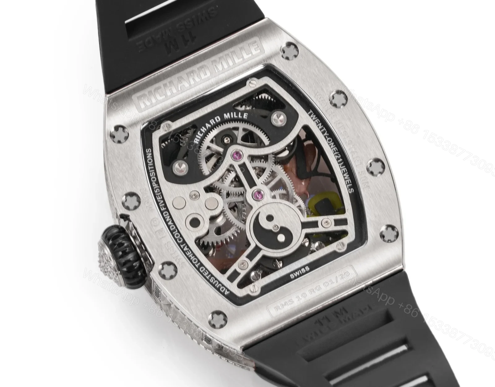 View 8 of Richard Mille RM59-01 T-Diamond Lizard Tourbillon Skeleton Sport Watch RM59-01-T-DIAMOND-LIZARD-TOURBILLON-SKELETON