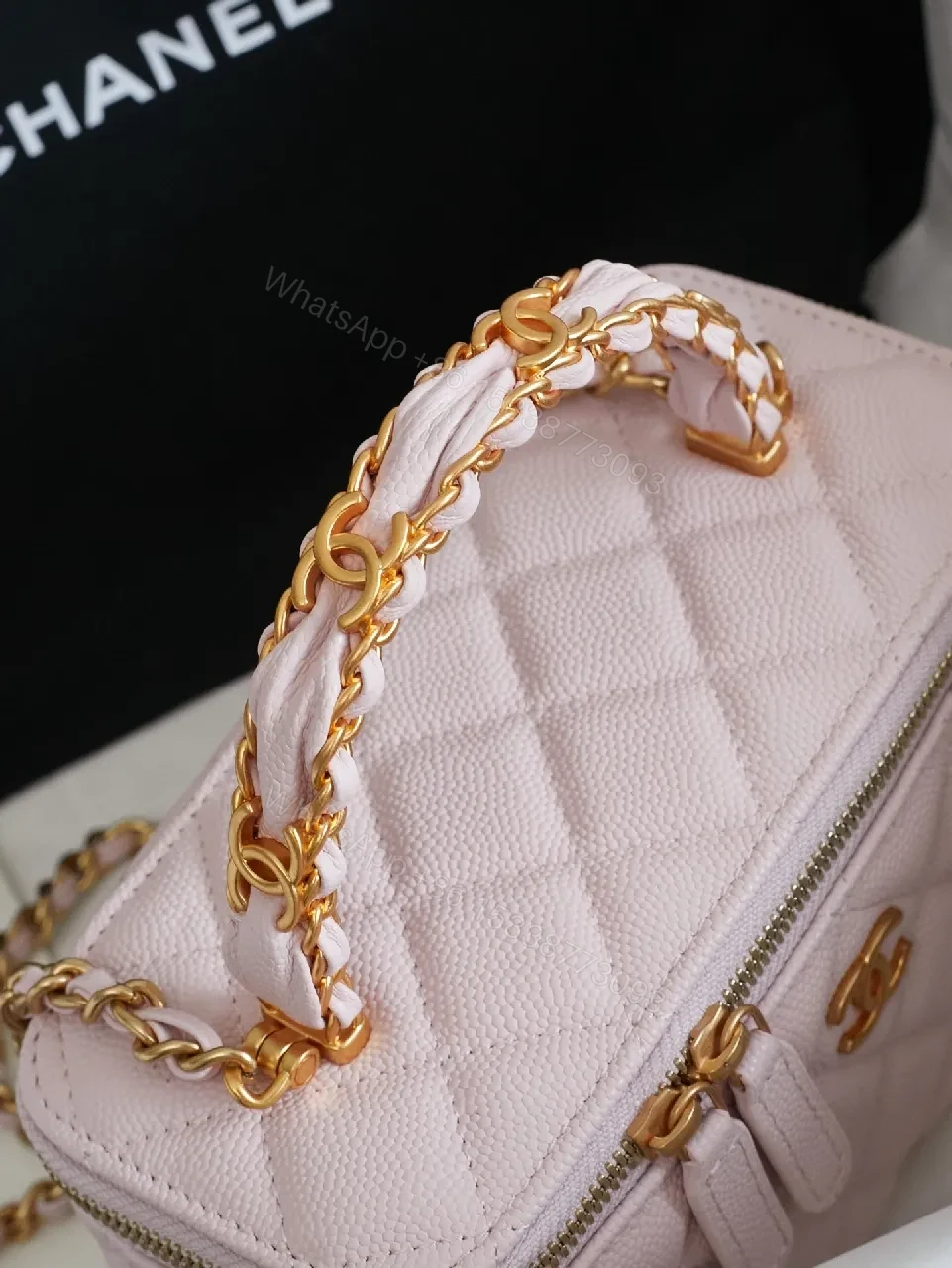 View 6 of Soft Blush Quilted Crossbody: Luxe Everyday Elevation Bag