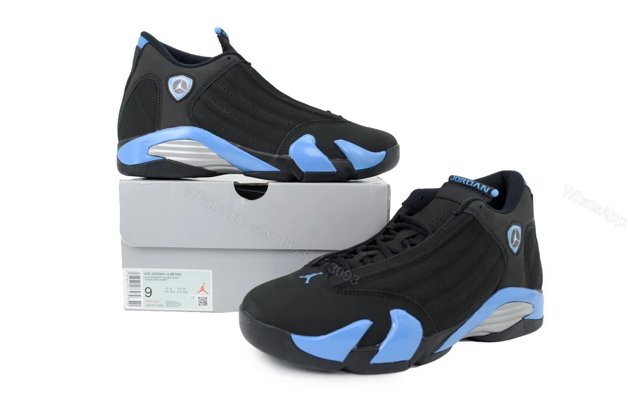 View 2 of Air Jordan 14 Retro University Blue 487471-002
