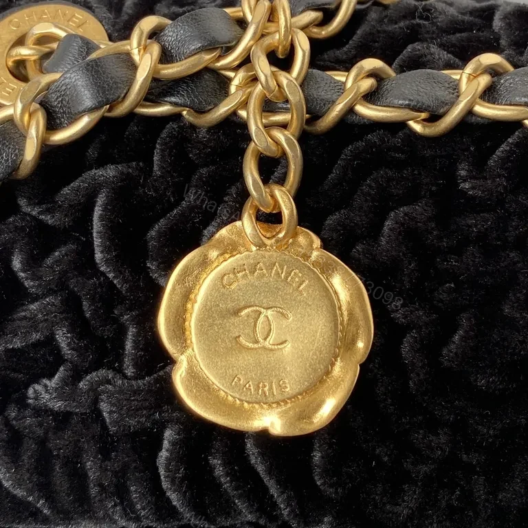 View 2 of Velvet Chanel-Inspired Crossbody Bag: Lux, Textured Verve