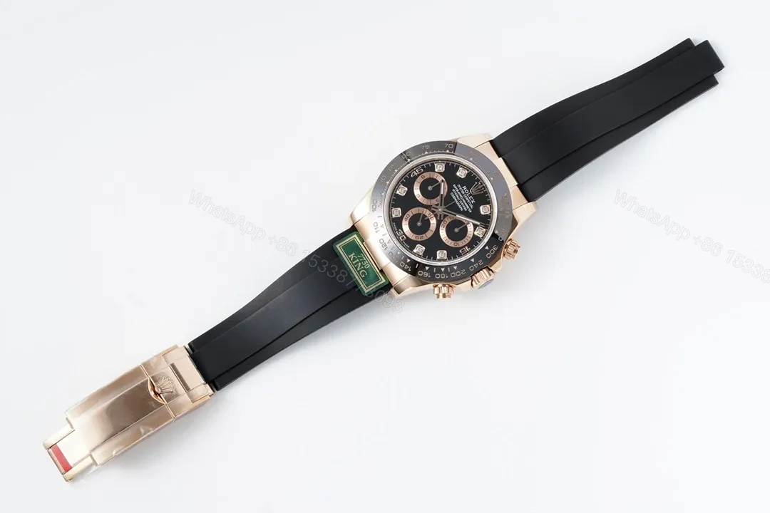 View 9 of GM Factory Clean Factory KING Rolex Daytona Rose Gold Black Dial