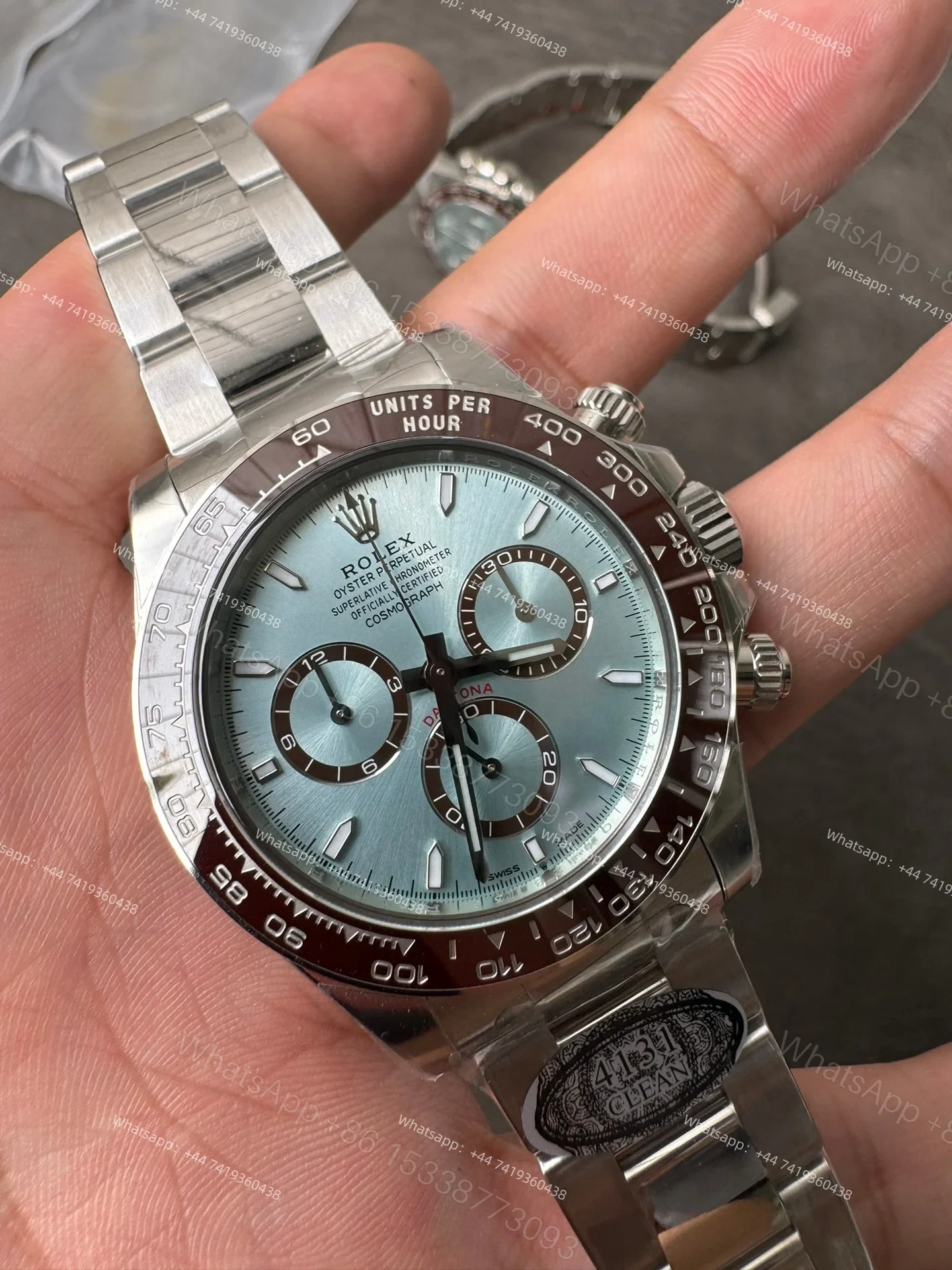 View 7 of Rolex Super Clone Daytona Ice Blue M126506-0001 4131 Movement