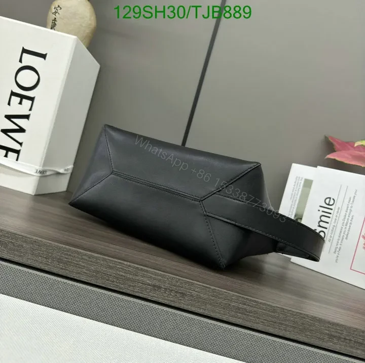 View 29 of Loewe Blue Wash Bag featuring Shiny Calfskin VD403