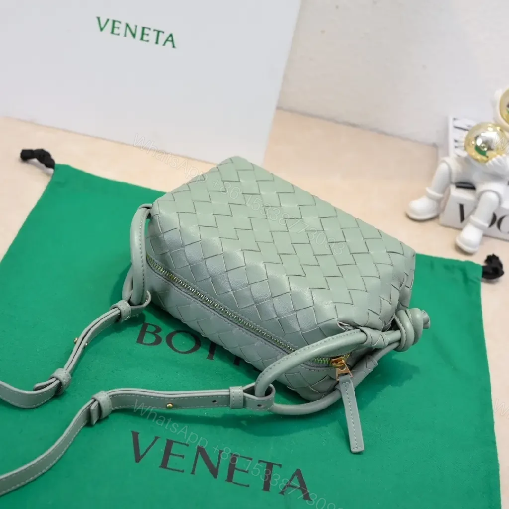 View 3 of Sage Weave Mini Bag: Textured, Compact, Everyday Luxe