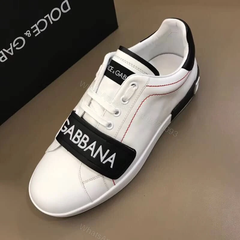 View 5 of DOLCE & GABBANA UNISEX SHOES PORTOFINO SNEAKERS IN NAPPA CALFSKIN – DG24