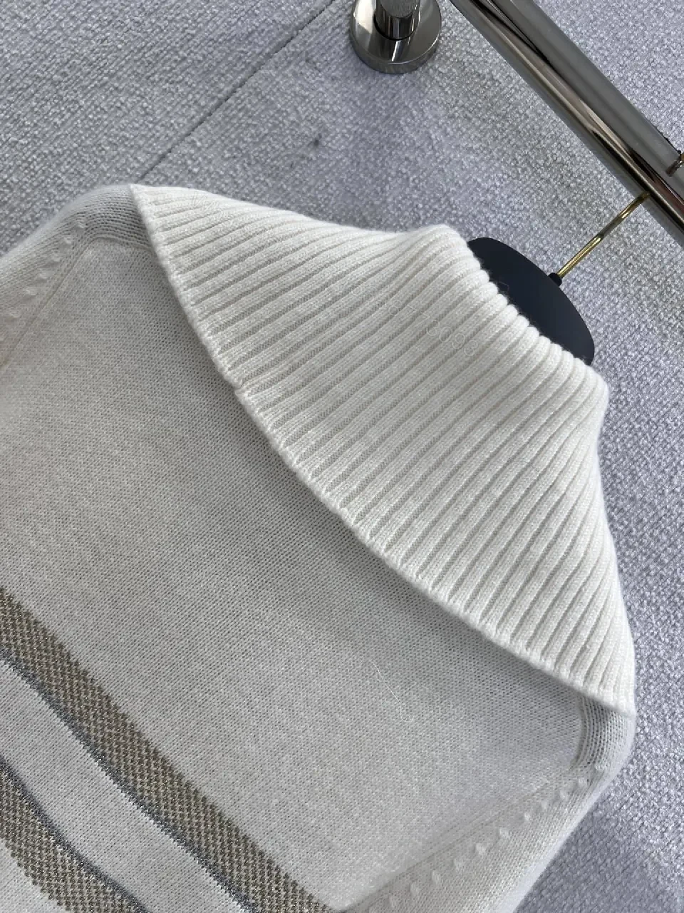 View 9 of Lux Star Knit: Premium Textured Crewneck Sweater