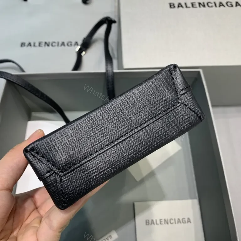 View 2 of Balenciaga Compact Luxe Cardholder: Premium Texture, Slim Style