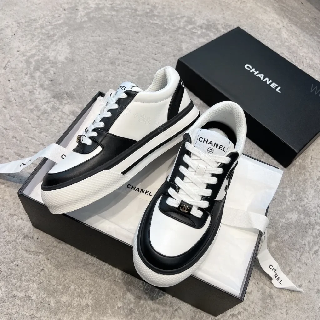 View 4 of Black Leather High-Top Sneakers | Luxe Contrast, All-Day Comfort