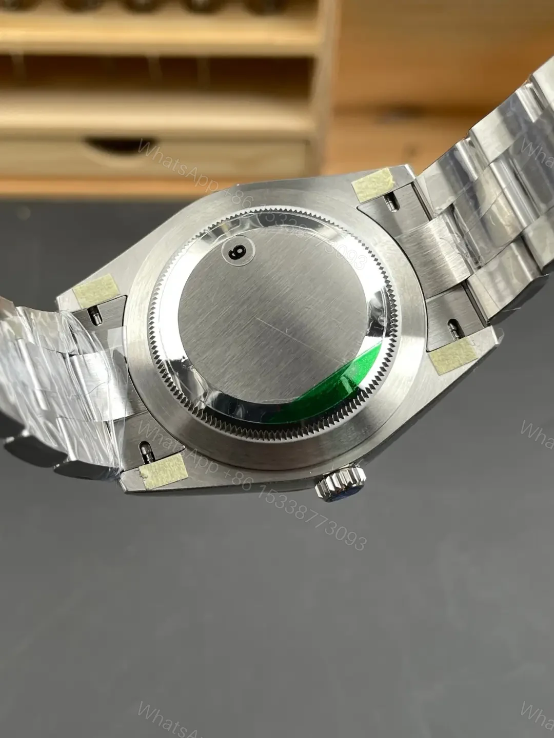 View 10 of Rolex Oyster Perpetual 41 124300 Green Dial Watch 124300-0005