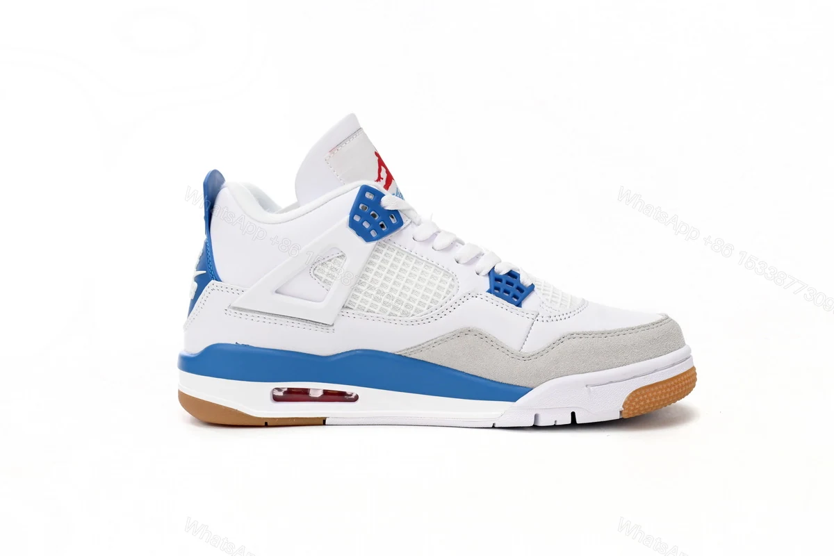 View 5 of Nike SB x Air Jordan 4 White Blue DR5415-104 (Top Quality)