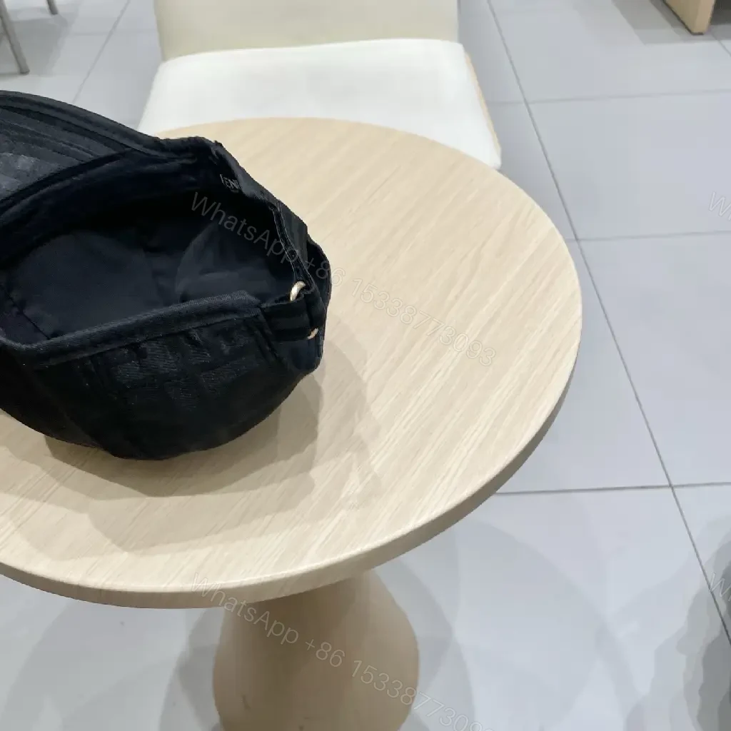 View 2 of Patterned Luxury Cap: Mono Fendi-Inspired Logo, Standout Comfort