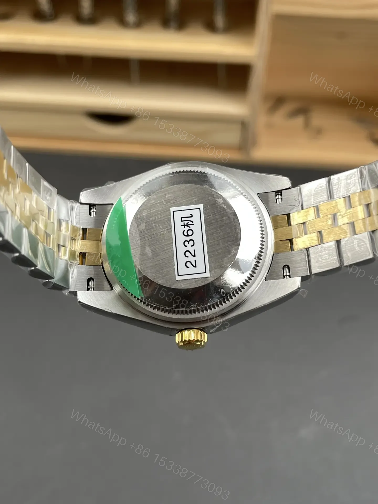 View 5 of Rolex Datejust 31 Stainless Steel Yellow Gold Fluted Grey – Roman Jubilee 278273-0018