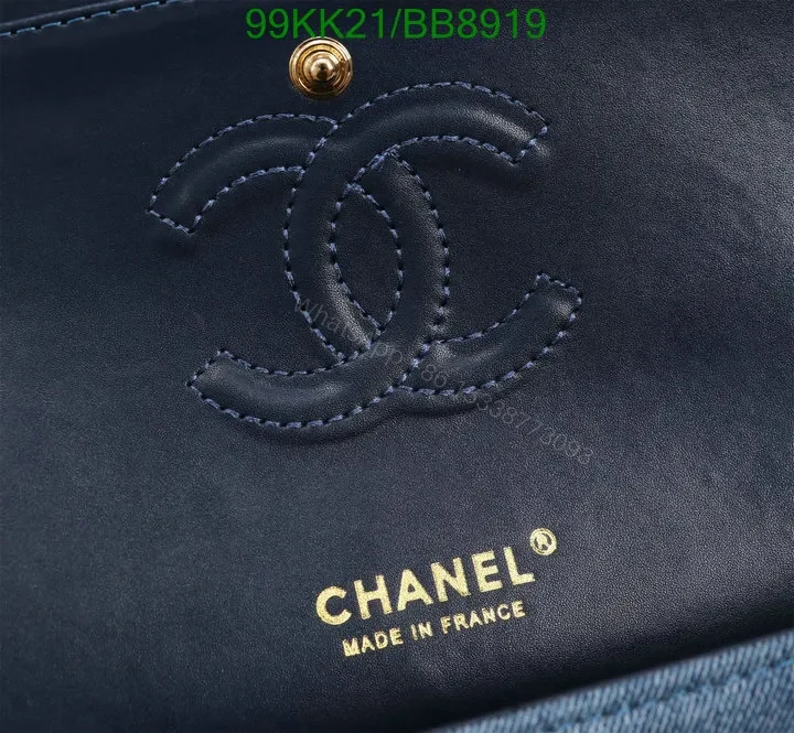 View 6 of Chanel Washed Denim Shoulder Bag in Sky Blue BB5678 – Effortless Fashion Accessory