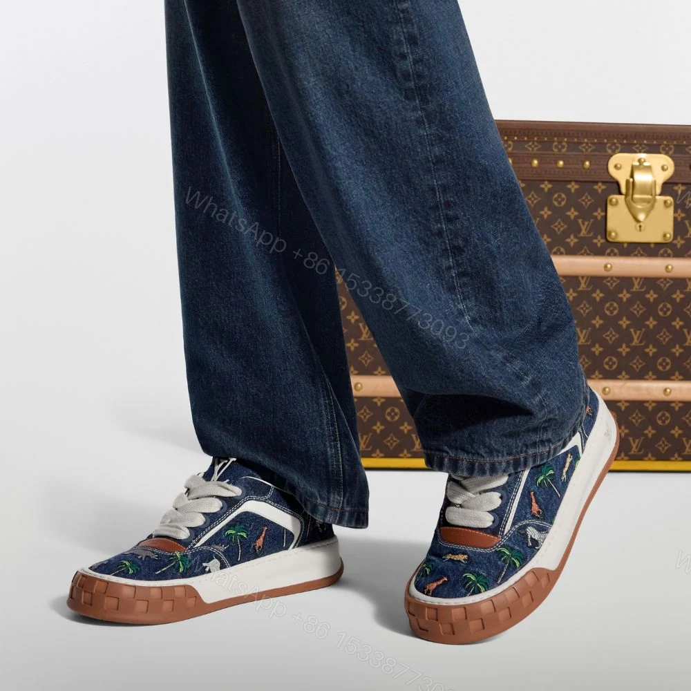 View 8 of Louis Vuitton LV The Darjeeling Limited LV Tilted Sneaker Blue 1AJTLH