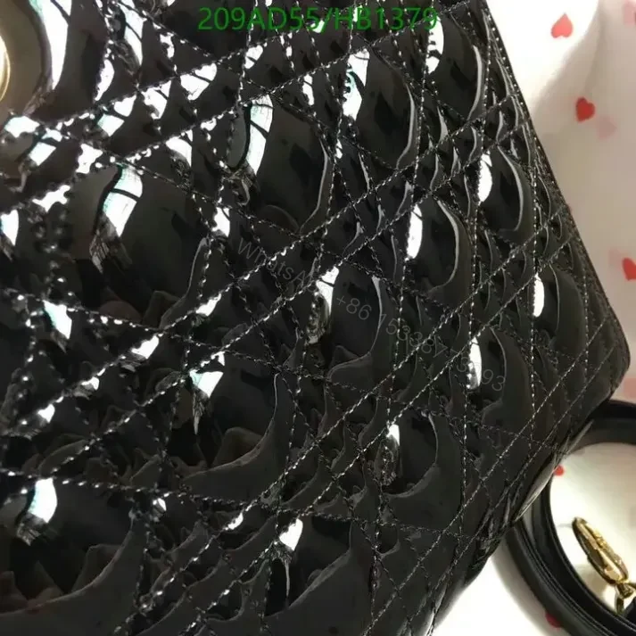 View 4 of Dior Replica Mini Lady Bag in Black Leather HB13797 1:1