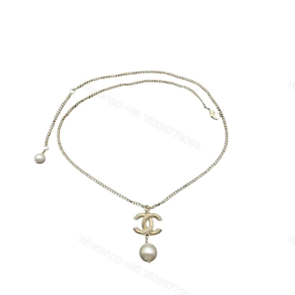 Chanel CC Pearl Gold Necklace — view 1