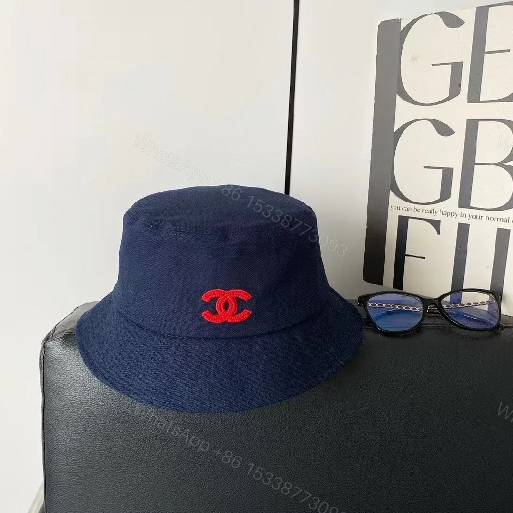 View 6 of Navy/Cotton-Blend Bucket Hat: Subtle Luxury, Everyday Shine